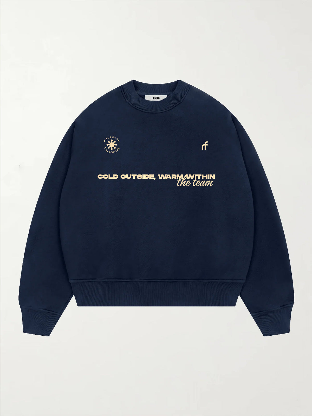 RHLFRE Navy Blue Crewneck