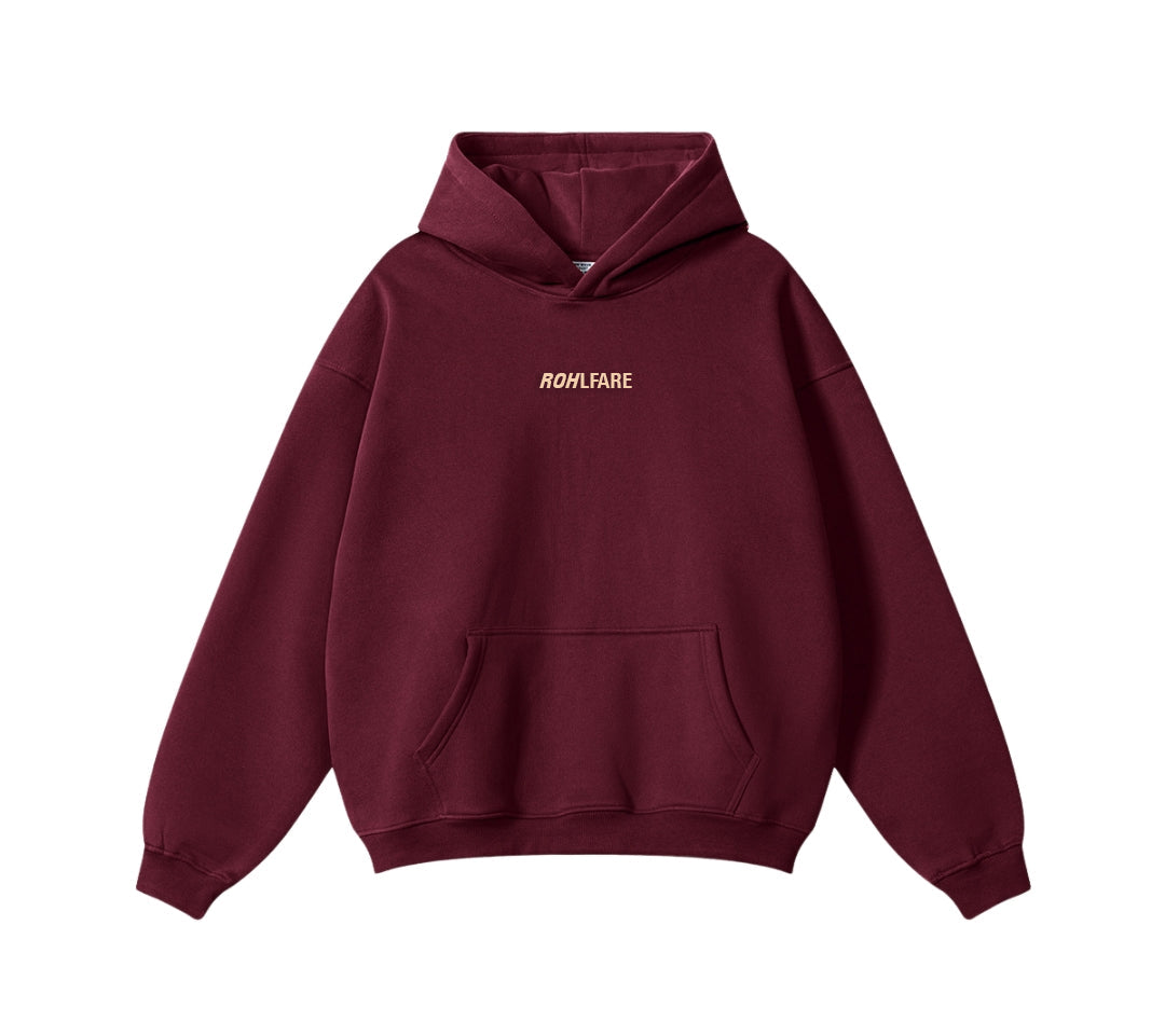 RHLFRE Bergundy Hoodie